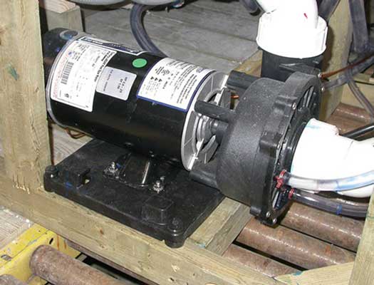 pump on pad