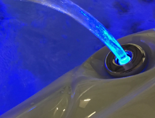 Backlit illuminated water fountains standard