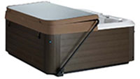 garden 642l alpine white brown cover half
