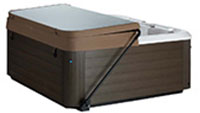garden 742 alpine white brown cover half